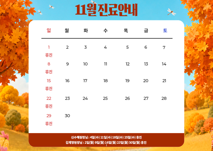 진료일정