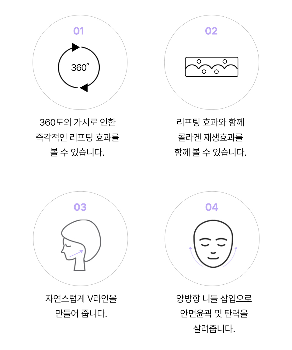 듀얼라인 360도 여러방향에서 끌어올리는 4가지 설명 이미지 
